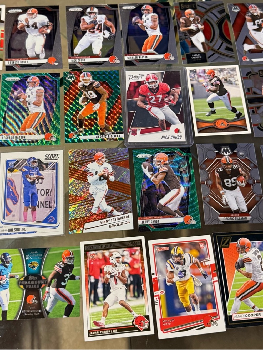 24 card lot Cleveland Browns Dillion Gabriel rc Deshaun Watson